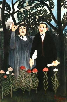 Henri Rousseau : The Muse Inspiring the Poet II